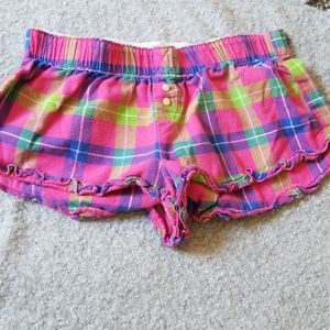Flannel-Designed Hollister Short Shorts